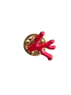 ISAIA Coral Jacket Pin (Red)